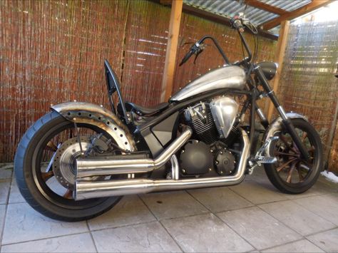 Honda VT1300 CX Fury Custom Chopper raw steel and alloy Apehanger solo seat Honda Fury, Custom Chopper, Moto Bike, Raw Steel, Bicycle Bike, Chopper, Harley Davidson, Motorcycles, Bicycle