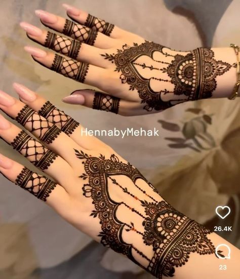 Mehndi Design Easy, Simple Mehendi, Front Mehndi Design, Simple Mehendi Designs, Pretty Henna, Unique Mehndi, Mehndi Designs Bridal Hands, Latest Henna Designs, Mehndi Designs For Kids