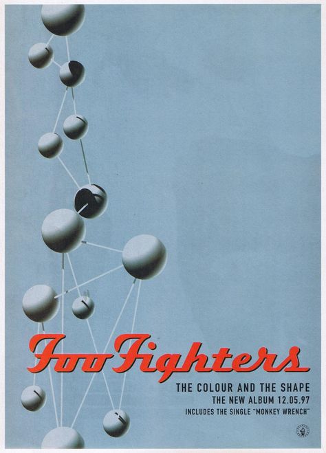 Foo Fighters The Colour and the Shape Foo Fighters Wallpaper, Foo Fighters Album, Foo Fighters Poster, Music Ads, Music Poster Design, Band Wallpapers, Movie Poster Wall, Picture Collage Wall, I'm With The Band