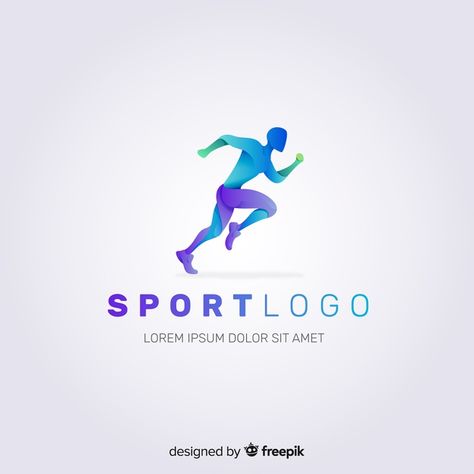 Abstract silhouette sport logo flat design | Premium Vector #Freepik #vector #logo #business #abstract #design Silhouette Sport, Abstract Silhouette, Running Logo, Logo Club, Sports Logo Inspiration, Type Logo, Gym Logo, Sports Jersey Design, Logos Ideas