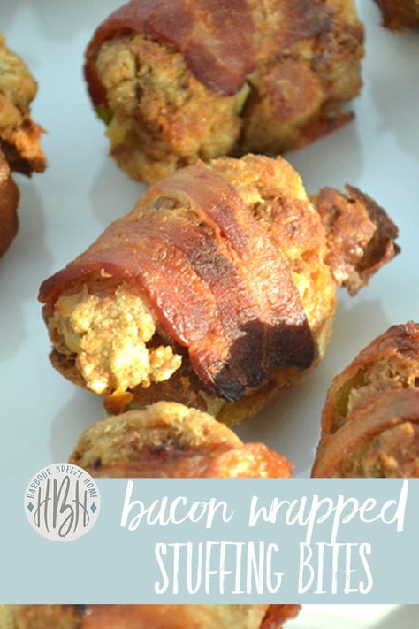 Bacon Wrapped Stuffing, Stuffing Bites, Thanksgiving Turkey Dinner, Bacon Roll, Turkey Treats, Christmas Side Dishes, Money Savvy, Strawberry Salad, Turkey Dinner