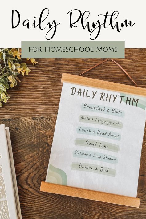 Daily Rhythm for Homeschool Moms - Akin for the Simple Life Daily Rhythm Chart, Homeschool Schedule Ideas, Schedule Ideas, Daily Rhythm, Business Vision, Homeschool Worksheets, Homeschool Routine, Homeschool Tips, Homeschool Room