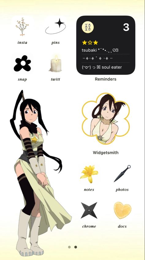 Soul Eater Homescreen Layout, Soul Eater Lockscreen, Soul Eater Ios 16, Soul Eater Homescreen, Soul Eater Aesthetic Wallpaper, Desktop Wallpaper Soul Eater, Tsubaki Nakatsukasa, Pink Wallpaper Ipad, Wallpaper Wa