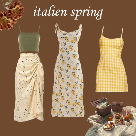 Italian Outfit Inspiration, Italian Women Outfits Casual, Italian Summer Clothing, Italian Summer Style Outfits, Almafi Coast Italy Aesthetic Outfits, Holiday In Italy Outfits, Italy Fashion Summer Street Styles, Northern Italy Fashion, Italian Spring Aesthetic