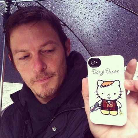 Daryl Dixon Walking Dead Norman Reedus Daryl Dixon, Norman Reedus, Phone Cover, A Man, Umbrella, Cell Phone, Hello Kitty, Phone Case, Kitty