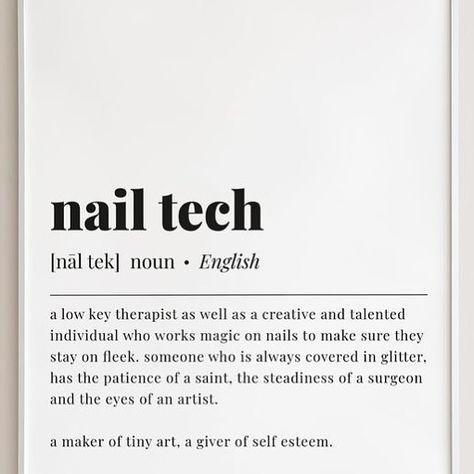 Why nail technicians are fighting for their values🤔 On the other hand- we play so many roles👇🏻🔻 1- We are therapist 🧘‍♀️🧘‍♂️ 2- We are creator’s 👩‍🎨 who work according to others choice. 3- By doing nails we enhance your confidence and make you “self-assured self-confident”. Let me clear one thing 🔻🆑 💯We are doing skill work like other’s skilled job😌 If you cannot appreciate our work 👏🏻 don’t defame us 🙅‍♀️ #nailtech #nailtechprobs #homebasednailtech #nailtechlife #nailtechnician #weareh... Doing Nails, Salon Wall Art, Nail Technician, Definition Prints, Low Key, Nail Tech, Print Gifts, Self Esteem, You Nailed It