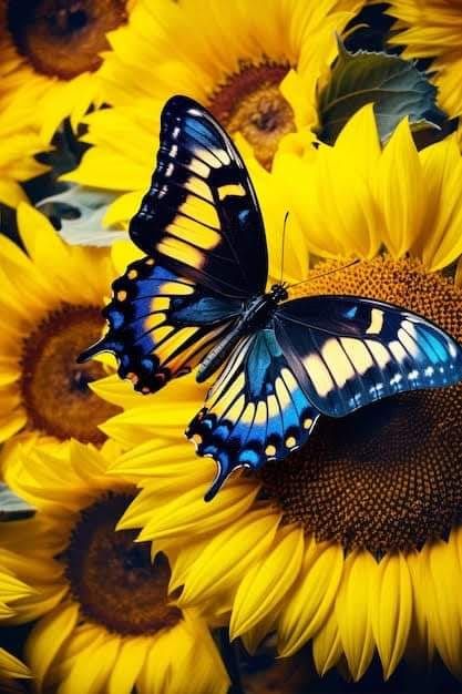 Papillon Photo, Butterflies Pictures, Pictures Of Butterflies, Butterfly And Sunflower, Beautiful Butterfly Images, Butterfly On A Flower, Flowers With Butterflies, Photo Papillon, Diamond Art Painting Kits