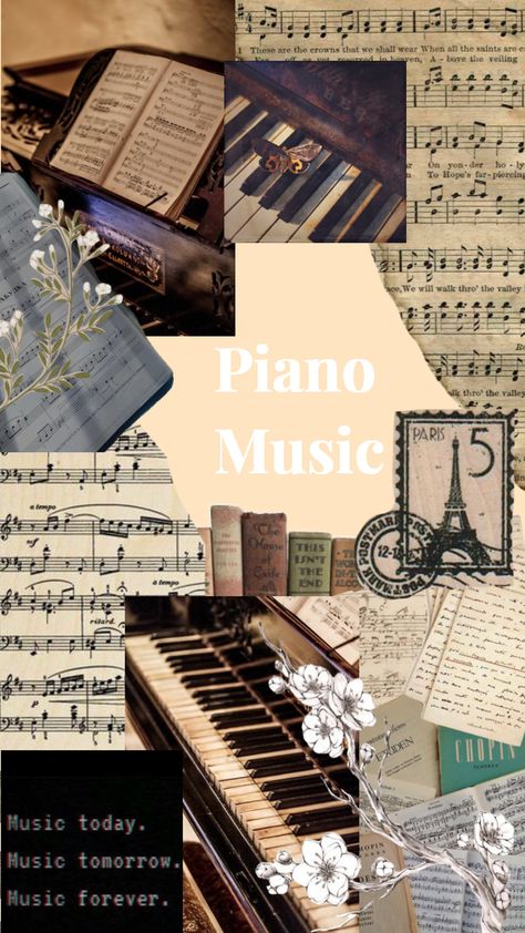 Music Wallpaper For Laptop, Aesthetic Piano Wallpaper, Piano Aesthetic Vintage, Piano Aesthetic Wallpaper, Piano Collage, Piano Wallpaper, Piano Poster, Piano Forte, Music Clipart