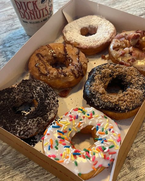 Duck Donuts did the unthinkable and put together our two favorite things: warm, delicious donuts and irresistible cookie dough crumbles! Between now and July 28th, you can stop by and pick up the Cookie Dough Dozen, Half Dozen & Milkshake!! I tasted them all and can give my stamp of approval as the donut lover I am! * * * Place: Duck Donuts Location: 77 Central Ave, Clark, NJ Food: Cookie Dough Half Dozen & Cookie Dough Milkshake #duckdonuts #quackambassador #cakedonuts #cookiedough #half... Cookie Dough Milkshake, Pretty Desserts, Stamp Of Approval, Delicious Donuts, Cake Donuts, And July, July 28, Instagram Worthy, Mouth Watering