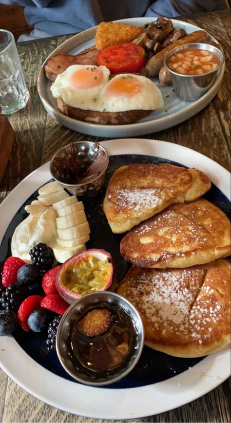 British Breakfast Aesthetic, Full Breakfast Aesthetic, London Breakfast Aesthetic, Full English Breakfast Aesthetic, English Breakfast Aesthetic, English Breakfast Ideas, Hotel Breakfast Aesthetic, Proper English Breakfast, Victor Harbour