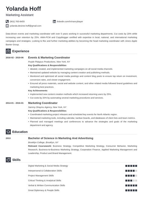 Marketing Coordinator Resume Examples (20+ Tips) #resumetemplate #resumedesign #resumeexamples #resumetips #resumeexamplesforjobs #resume #resumelayout #resumewriting #resumeformat #perfectresume #bestresume Virtual Assistant Resume, Construction Superintendent, Bank Teller Resume, Resume Skills List, Write A Resume, Resume Profile, Resume No Experience, Logos Retro, Resume Layout