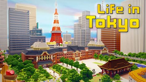 Tokyo Minecraft, Marketplace Minecraft, Minecraft Marketplace, Skin Pack, Desktop Windows, The Rising Sun, Pocket Edition, Minecraft Architecture, Minecraft Designs