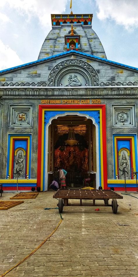 Kedarnath Temple Decoration, Puja Pandal Design, Kedarnath Decoration, Kedarnath Art, Stage Backdrop Design, Saraswati Picture, Full Hd Wallpaper Android, Pandal Decoration, Kedarnath Temple