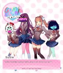 deltarune meme ddlc doki doki literature club Best Crossover, Fox Games, Undertale Memes, Fandom Crossover, Undertale Funny, Toby Fox, Sometimes I Wonder, Doki Doki, Undertale Art