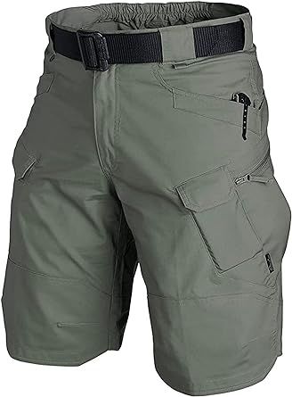 AUTIWITUA Men's Waterproof Tactical Shorts Outdoor Cargo Shorts, Lightweight Quick Dry Breathable Hiking Fishing Cargo Shorts Tactical Shorts Men, Army Camouflage, Work Shorts, Tactical Pants, Polyester Pants, Sports Trousers, Cargo Shorts Men, Mens Cargo, Shorts Cargo