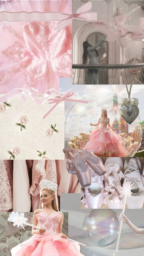 Glinda collage - feel free to use but don’t mark as yours !! #glinda #wizardofoz #glindathegoodwitch #elphaba #arianagrande #chynthiaerivo #wicked #coquette #pink #aesthetic #collage Wallpaper It Girl, Light Pink Coquette, Wicked Wallpaper, Pink Aesthetic Collage, Coquette Pink Aesthetic, Glinda Wicked, Boys In Skirts, Glinda The Good Witch, Style Wallpaper