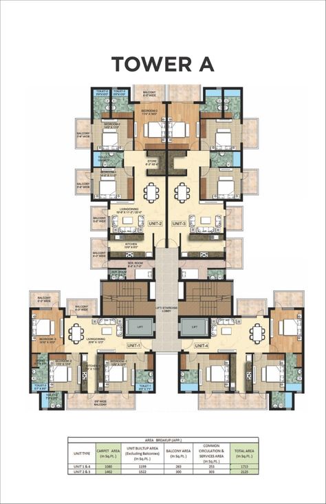 40x20 House Plans, 3bhk Apartment Floor Plans, Residential Building Floor Plan, Commercial Residential Building Design, Small Apartment Building Plans, Condominium Floor Plan, Investing In Property, Condominium Architecture, Residential Building Plan