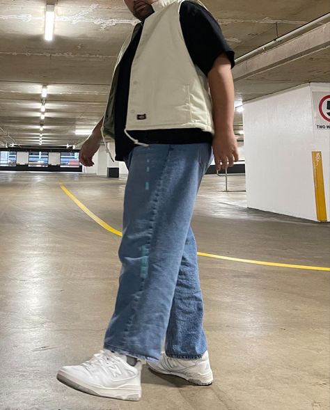 All White New Balance 550’s in the rotation non stop New Balance 550 Outfit Men, All White New Balance, White New Balance 550, Rock Aesthetic Outfits, Oversized Outfit Men, Blue Outfit Men, New Balance 550 White, White New Balance, Men Lifestyle