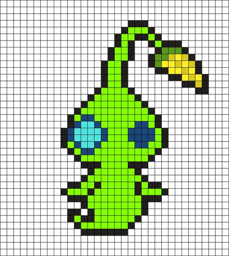 Pikmin Embroidery, Pikmin Cross Stitch, Pikmin Pixel Art, Pikmin Perler Beads, Glow Pikmin, Pixel Pattern Crochet, Crochet Pixel Grid, Mushroom Pixel Art, Crochet Pixel Pattern