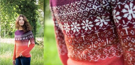 Our favorite sweaters: Happily Gradient Sweater, Sweater Patterns, Knitting Blogs, Baby It's Cold Outside, Knitting Supplies, Knit Picks, Fair Isle Knitting, Favorite Sweater, Sweater Knitting Patterns