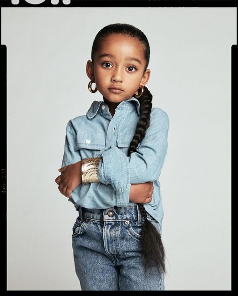 Chicago West Modeling Tommy Hilfiger Sade Chicago West, Jenner Kids, Kim Kardashian Dresses, Jenner Photos, Kardashian Kids, Black Halloween Dress, Celebrity Kids, Kris Jenner, Kardashian Jenner