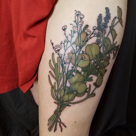 Shannon Lipton on Instagram: “I have so many color pieces in the works! Here's a flash back to this super fun eucalyptus bundle I did earlier this summer! Excited to…” Eucalyptus Tattoo, Eucalyptus Bundle, Tattoo Color, Tattoo Traditional, The Works, Color Tattoo, Traditional Tattoo, Flower Tattoo, This Summer