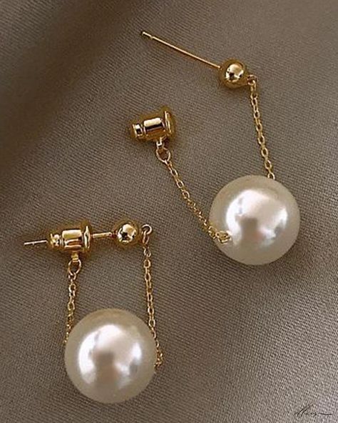 Elluis - Exquisite Pearl Dangle Earrings – Set of 2 Making Jewelry For Beginners, Wire Jewelry Earrings, Wire Beads, Metal Pattern, Diy Jewelry Earrings, Long Tassel Necklace, Earring Kit, Easy Jewelry, Pearl Dangle Earrings