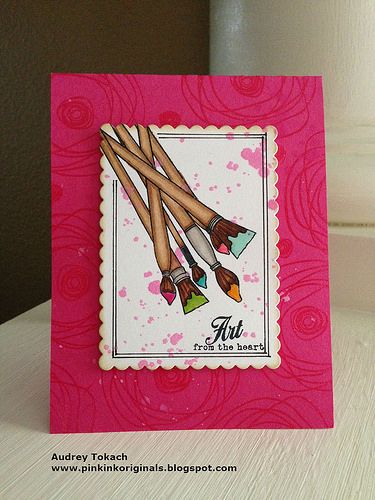 Art from the Heart by momma_audrey, via Flickr Friendship Jar, Best Friend Sketches, File Decoration, Glossy Accents, Jar Fillers, Embossed Background, Background Paint, Friends Sketch, Crafty Hobbies