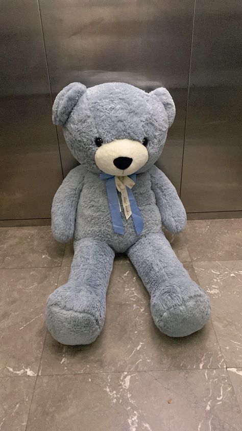 For sale, finished and semi finished Blue Teddy Bear Aesthetic, Grey Teddy Bear, Book Couples, Large Teddy Bear, Big Teddy Bear, Blue Teddy Bear, Cute Nike Outfits, Blue Bear, Cute Nikes