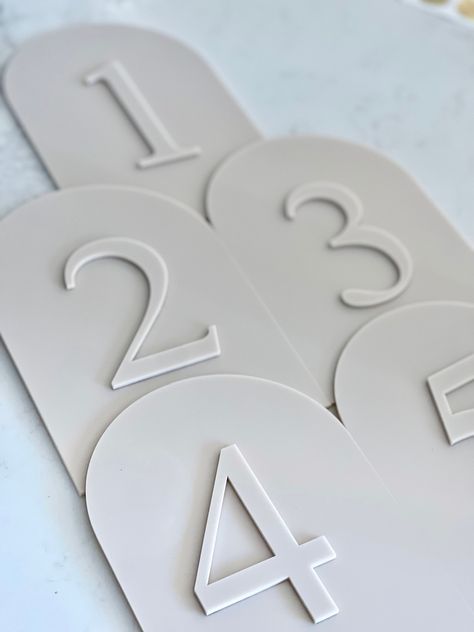 Table Numbers 3D Acrylic Laser Personalised, Individual Guests Place Cards, Seating Arrangements Wedding, Birthday, Bridal - Etsy Seating Arrangements Wedding, Numeral 1, Table Numbers Acrylic, Acrylic Table Number, Acrylic Table, Wedding Arrangements, Wedding Table Numbers, Dining Table Decor, Seating Arrangements