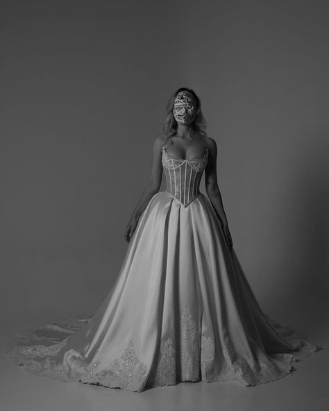 VeranderWest | Transformative Bridal Couture - Elizabeth for ceremony and reception . . . . . . . . . . . . . . . . . . #bride #2025bride #bridal… | Instagram V Waist Wedding Dress, Queen Elizabeth Tudor, Ball Gown With Corset, Detachable Skirt Wedding Dress, Satin Ballgown Wedding Dresses, Basque Waist Wedding Dress, Wedding Dress With Detachable Skirt, Dress With Detachable Skirt, Gown With Corset