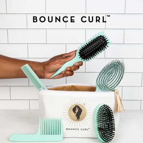 Bounce Curl | Wavy Curly Coily Hair Products on Instagram: "🌟 Customer Favorites Alert! 🌟 The Bounce Curl Family can’t get enough of our Define Styling Brush! ✨ Swipe Left To See The Reviews! 📱👀 Big shoutout to all our amazing customers who share their love through reviews! 🙌💖 Effortlessly smooth, define, and conquer frizz with our innovative 3-in-1 Define Styling Brush. Perfect for ALL hair types and textures! 🌈✨ Exciting news: The viral Define Styling Brush restock is just around the corner! 🎉 Stay tuned for fabulous hair days ahead. 💁‍♀️ Ready to redefine your hair game? 🚀 Turn on post notifications and subscribe to our emails for updates 💕✨" Bounce Curl Brush, Coily Hair Products, Curly Coily Hair, Bounce Curl, Fabulous Hair, Coily Hair, Styling Brush, Happy Hair, Hair Game