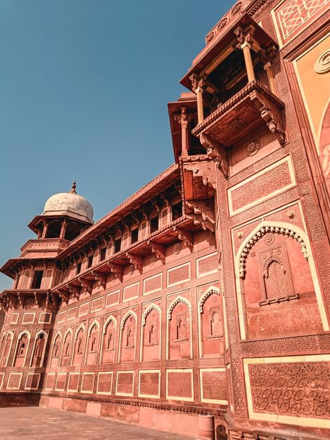 Agra fort Photography Indian tourism Agra Fort Photography, Fort Photography, Indian Fort, India Places, India Decor, Agra Fort, Agra, Flower Painting, Fort