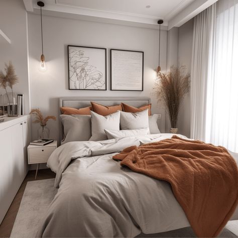 Chambre 9m2 : 21 conseils et idées pour bien l'aménager ! Design Bedroom, Bedroom Designs, Home Design Decor, Cozy Bed, Bed Room, Home Staging, Bedroom Set, Interior Design Bedroom, Earth Tones