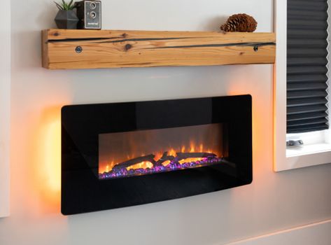 Electronic Fireplace Living Rooms, Dimplex Electric Fireplace, Electric Fireplace Living Room, Warm Living Room, Above Fireplace, Wall Mounted Fireplace, Built In Electric Fireplace, Wall Mount Fireplace, Tabletop Fireplaces