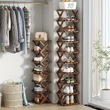 Entryway Storage Shelf, Folding Shoe Rack, Hallway Shoe Storage, Bamboo Shoe Rack, Wooden Shoe Racks, Foldable Shoes, Shoe Rack Organization, Hallway Storage, Entryway Storage