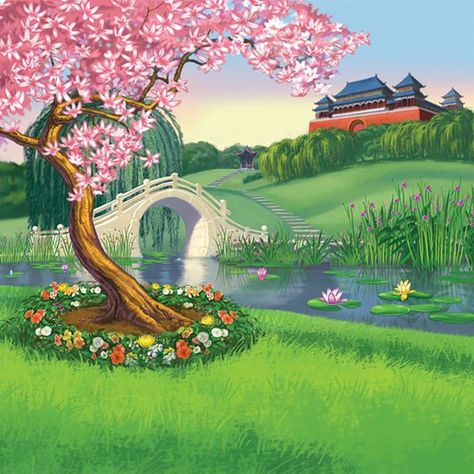 Mulan Background, Mulan Movie, Doll Backgrounds, Aesthetic Profile Picture Cartoon Soft, Disney Now, Cartoon House, Mulan Disney, Disney Princess Dolls, Disney Background