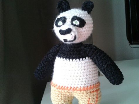 Kung Fu Panda crochet Kung Fu Panda, Cartoon Tv, Crochet Patterns Amigurumi, Kung Fu, Amigurumi Pattern, Crochet Toys, Crochet Amigurumi, Craft Projects, Amigurumi