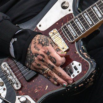 Frank Iero, MCR, My Chemical Romance, Frank Iero guitar, My Chem, frnkiero andthe cellabration, Frank Iero and the Patience, Frank Iero and the Future Violents Frank Iero Aesthetic, Frank Iero Guitar, Hands Playing Guitar, Frank Iero Tattoos, Frank Lero, Album Scrapbook, Losing My Mind, Frank Iero, Not Okay