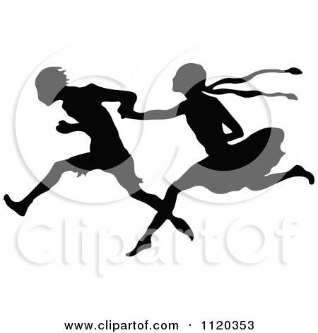 Couple Holding Hands Illustration, Running Holding Hands, Running Drawing Reference, Two People Holding Hands, Holding Hands Drawing, Running Drawing, Running Illustration, People Holding Hands, Couple Running