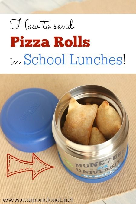 Stop sending sandwiches every day in your kids school lunch box. Learn how to send pizza rolls in school lunches --> http://www.couponcloset.net/send-pizza-rolls-school-lunches/?utm_campaign=coschedule&utm_source=pinterest&utm_medium=Carrie%20from%20CouponCloset.net%20(Coupon%20Closet)&utm_content=How%20to%20Send%20Pizza%20rolls%20in%20School%20lunches #schoollunch #backtoschool Thermos Lunch Ideas, Creative School Lunches, Kids School Lunch, Kindergarten Lunch, Back To School Lunch Ideas, Sack Lunch, School Lunch Ideas, Cold Lunches, School Cafeteria