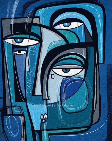 Kubisme Art, Cubism Face Painting, Cubist Self Portrait, Abstract Art Face, Cubism Art Modern Face, Analytical Cubism, Face Abstract, Buddha Art Drawing, Synthetic Cubism Collage