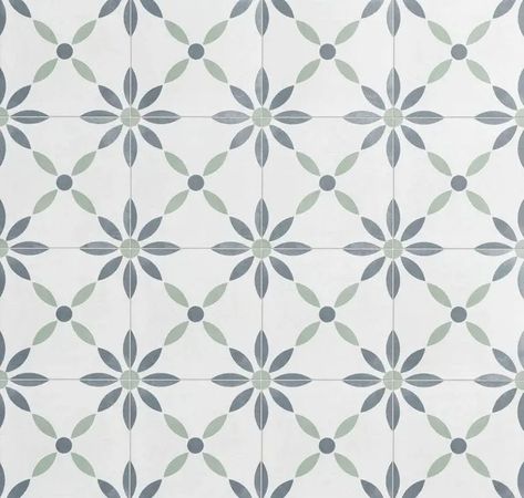 Lapaz White Flower Affordable Tile, Cleaning Tile Floors, Matte Tile, Ivy Hill Tile, Green Square, Encaustic Tile, Porcelain Floor, Tile Pattern, Commercial Flooring