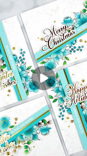 Jennifer McGuire on Instagram: "I have another video up! This one shares a great stencil hack, card design trick, and much more. 🩵 Leave a comment with “please” and I will send you a message with a link, or just follow the link in my bio!   #sharehandmadekindness #cardmaking thanks @ginakdesigns !-" Jennifer Mcguire Cards, Gina K Designs, Jennifer Mcguire, Gina K, Holiday Floral, Floral Cards, Christmas Ideas, Christmas Card, Card Ideas