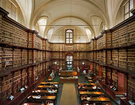 Angelica Library (Biblioteca Angelica) public library in the Piazza Sant'Agostino square, Rome, Italy ....  established 1604, in 1609 second library in Italy opened for public service, houses archives of the Academy of Arcadia Harvard Library, Vatican Library, Library Quotes, World Library, Small Space Interior Design, Dream Library, Beautiful Library, Home Libraries, Library Design