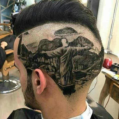 Barbershop Art, Barbers Cut, Cortes De Cabello, Haircut Designs, Hair Tattoos, The Rainforest, Weird Pictures, Color Crush, Heart And Soul