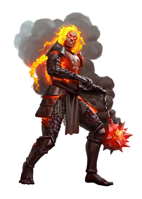 Male Fire Giant Fighter - Kasmalogg - Pathfinder PFRPG DND D&D 3.5 5E 5th ed d20 fantasy Dnd Giant Art, Fire Giant Art, Fire Giant Dnd, Fire Elemental Male, Fire Titan, Dnd Giant, Fire Giant, Storm Kings Thunder, Fire Giants