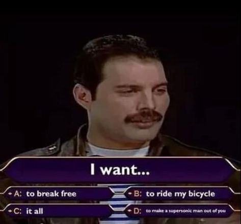 Muzică Rock, I Want To Break Free, Queen Humor, Queen Meme, Freddy Mercury, Queen Photos, Brian May, Queen Band, Killer Queen