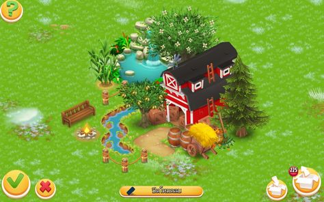 Hayday Silo Design, Hayday Barn And Silo Design, Hay Day Barn And Silo Design, Hayday Aesthetic, Hayday Farm Design, Farm Layout, Happy Farm, Hay Day, Barn Decor