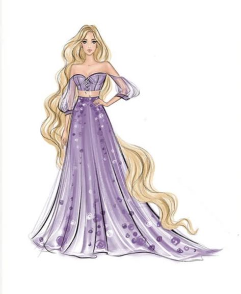 Disney Princess Dresses Drawings, Princess Dress Drawing, Disney Princess Inspired Dresses, Croquis Fashion, Disney Dress Up, Fashion Illustration Collage, Fashion Figure Drawing, Disney Princess Fashion, Fashion Drawing Tutorial